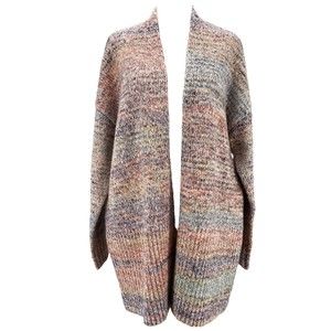LOFT Colorful Knit Open Cardigan